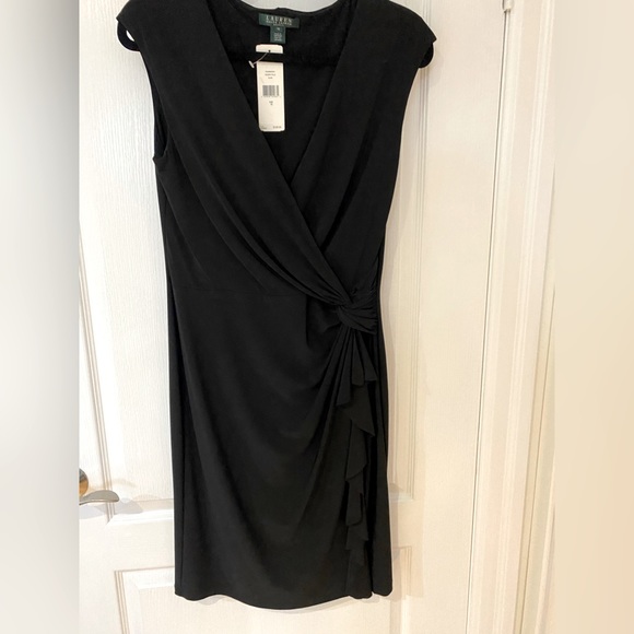 Ralph Lauren Black Jersey Dress - Picture 1 of 5